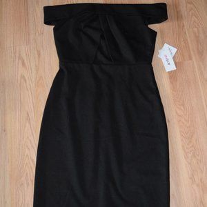 JustFab Black Off the Shoulder Dress